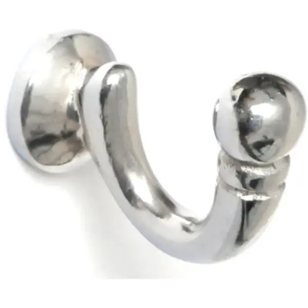 Renaissance Ball End Small Tie Back Chrome pk2