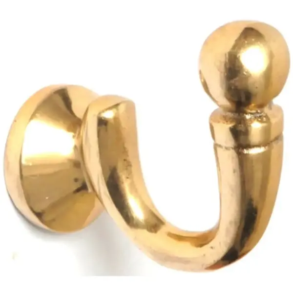 Renaissance Ball End Tie Back Brass pk2