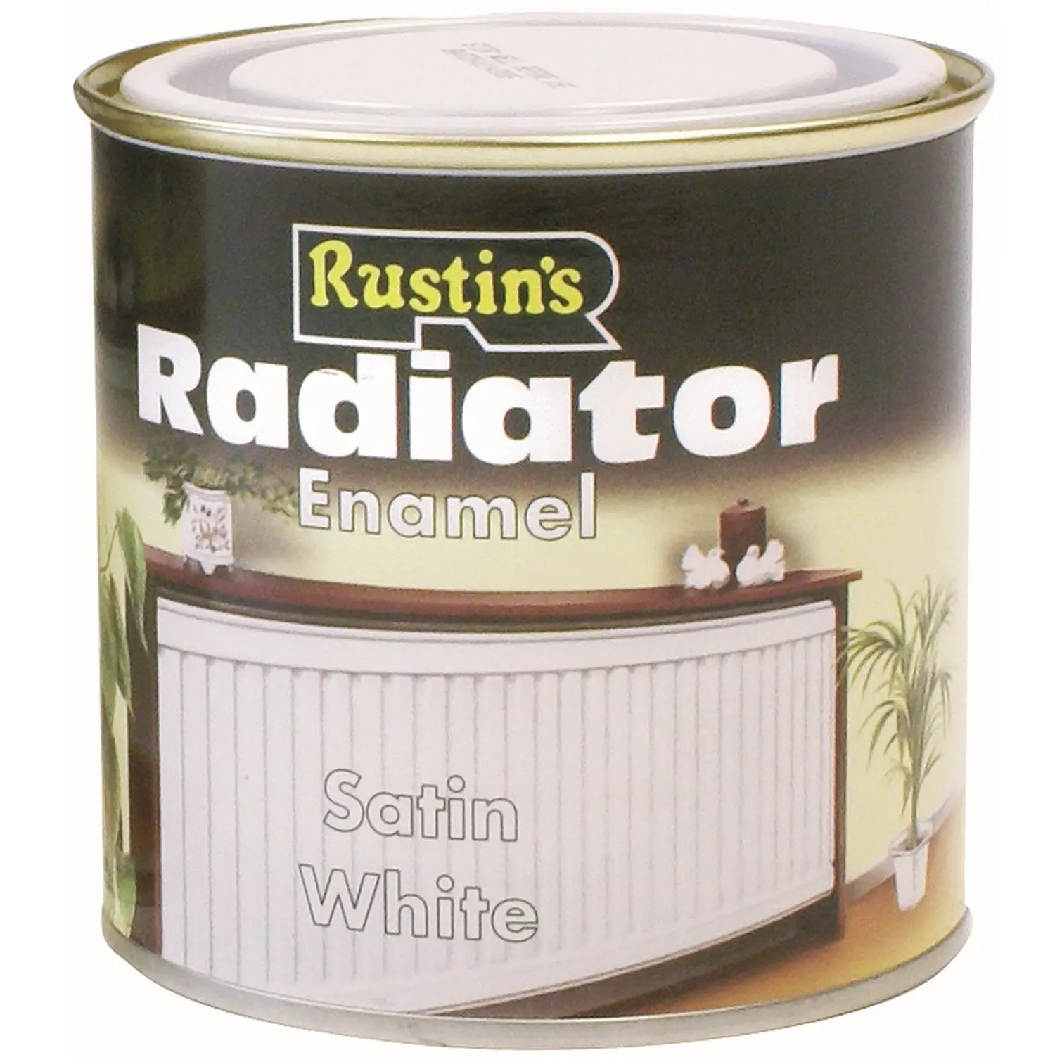 Rustins Quick Dry White Radiator Enamel Satin 250ml