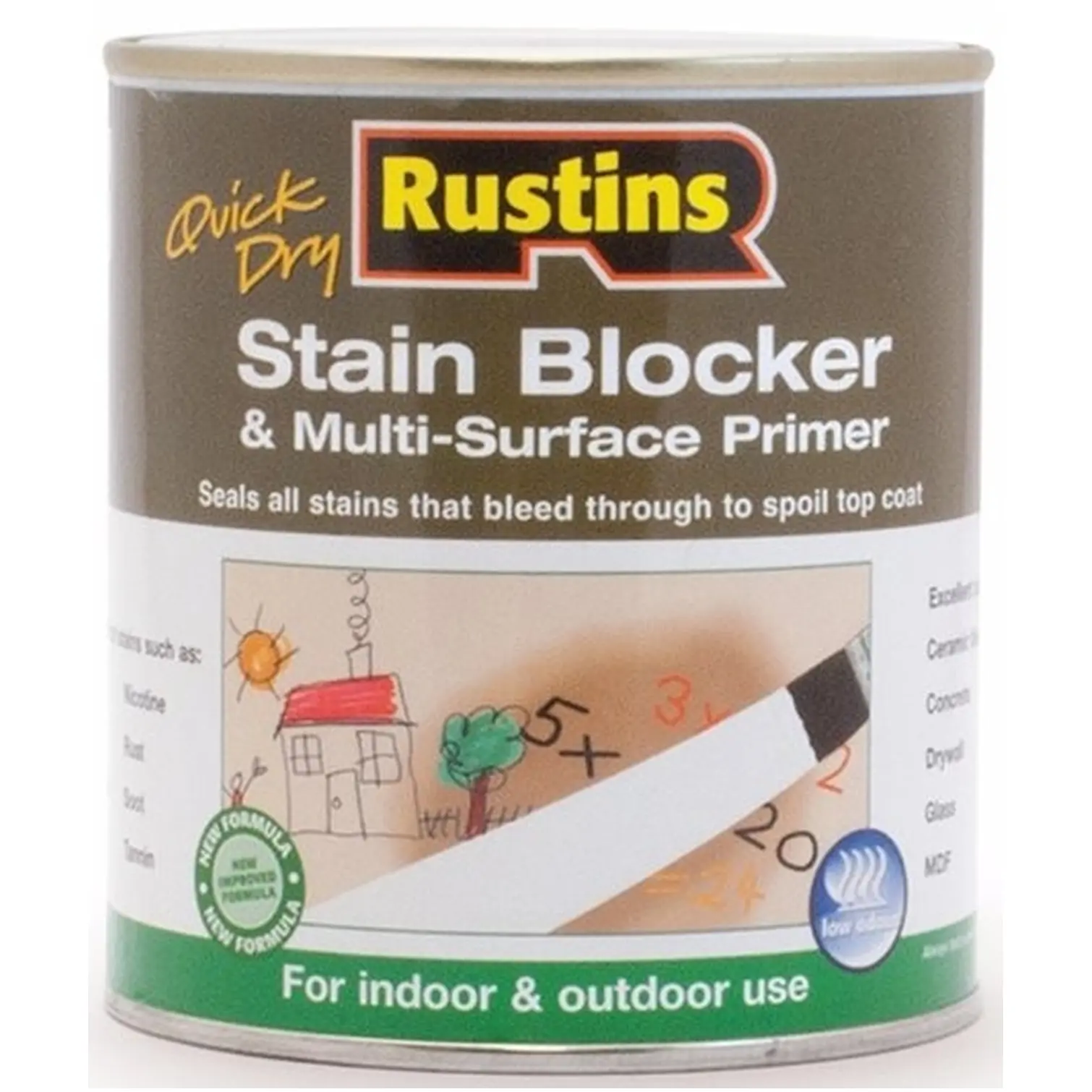 Rustins 250ml S/Blocker Primer White 250ml