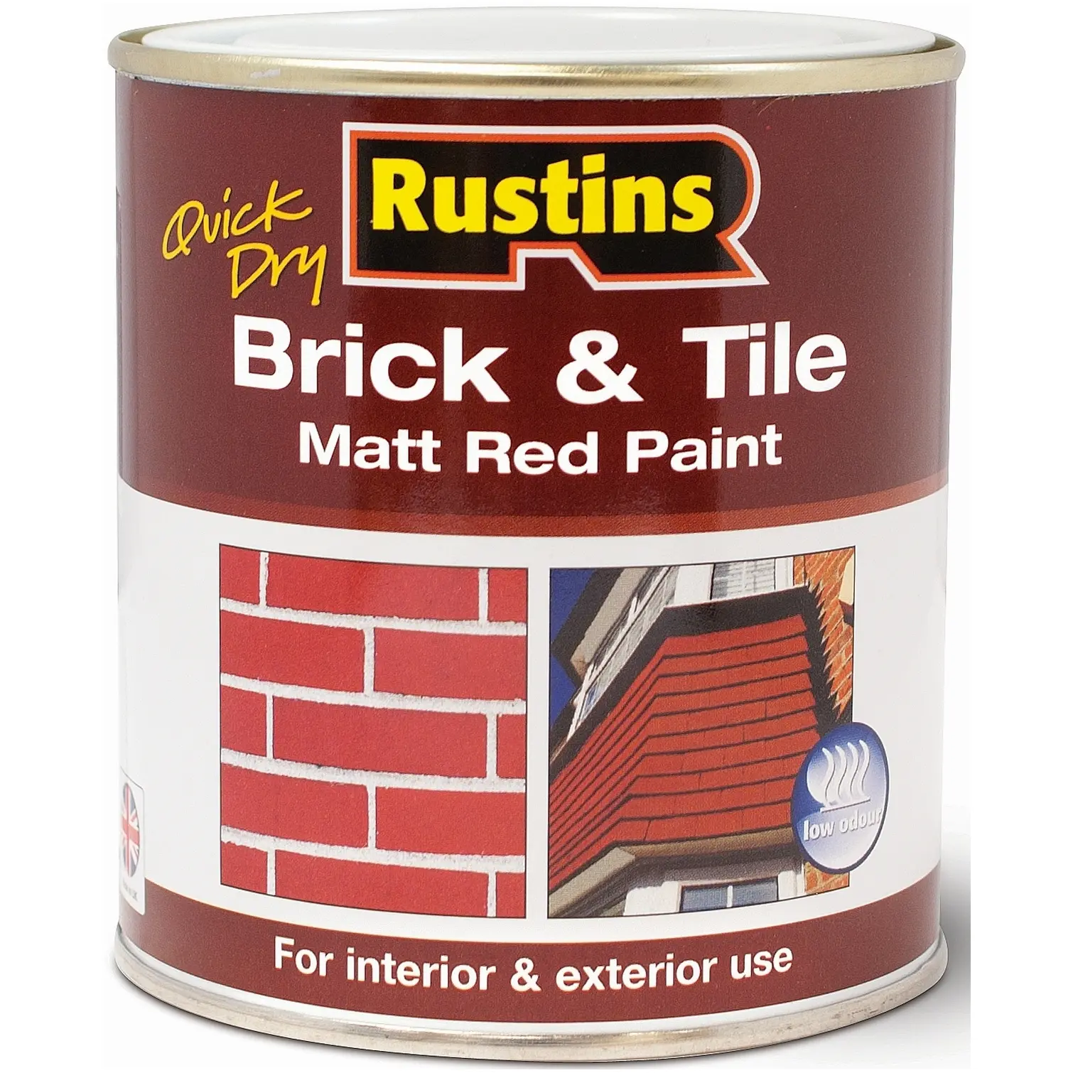Rustins 500ml Brick & Tile Paint MATT RED