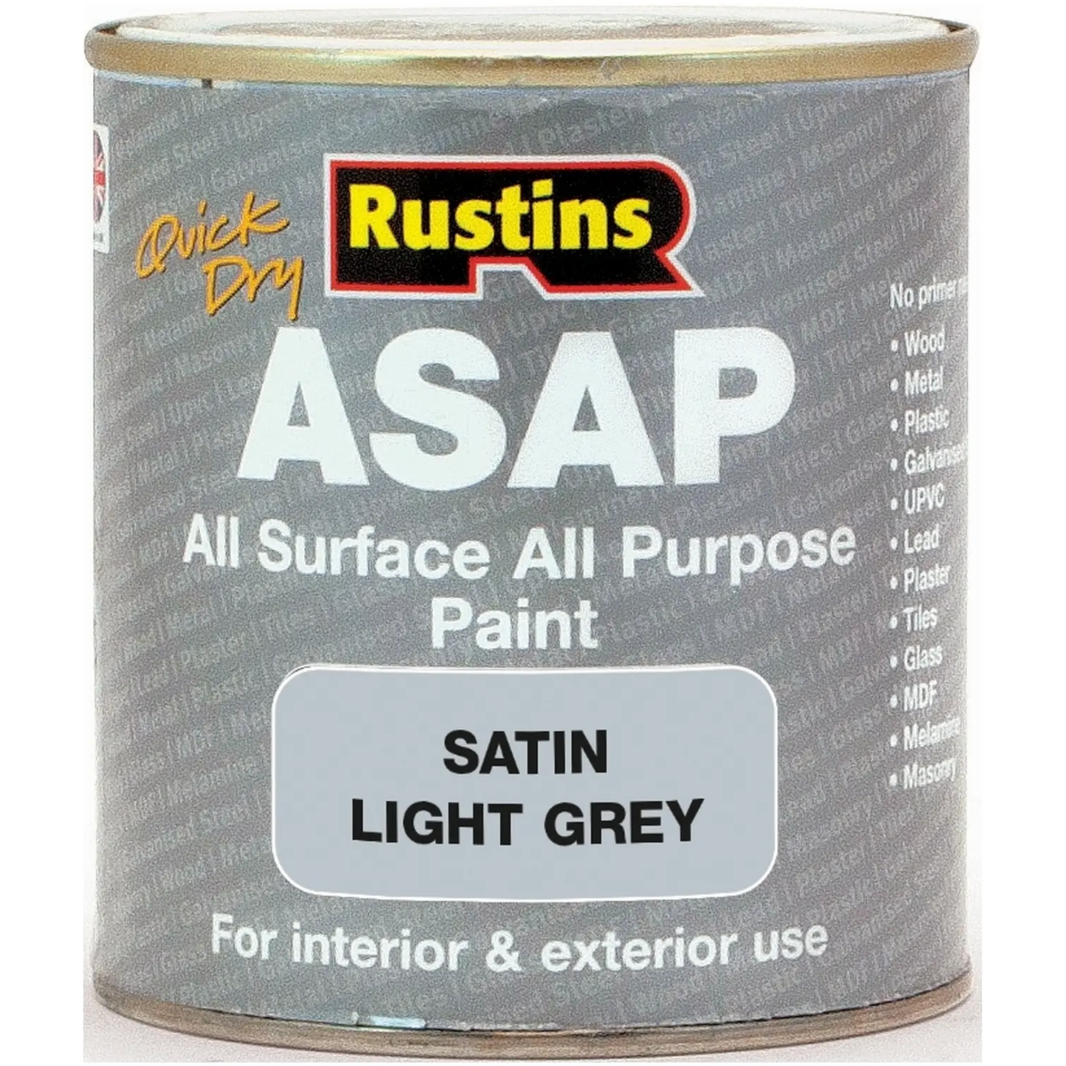 Rustins  ASAP Satin Light Grey 500ml