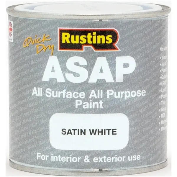 RST0160 Rustins ASAP Satin White 250ml