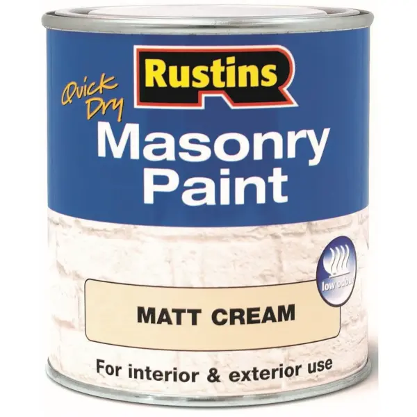 Rustins Masonry Paint Cream 500ml