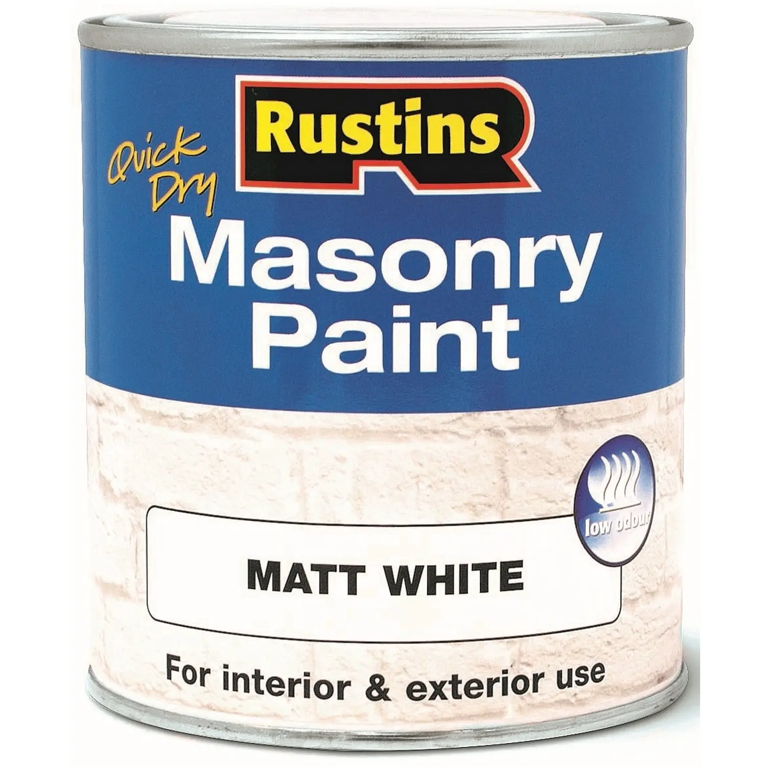 Rustins Masonry Paint White 500ml