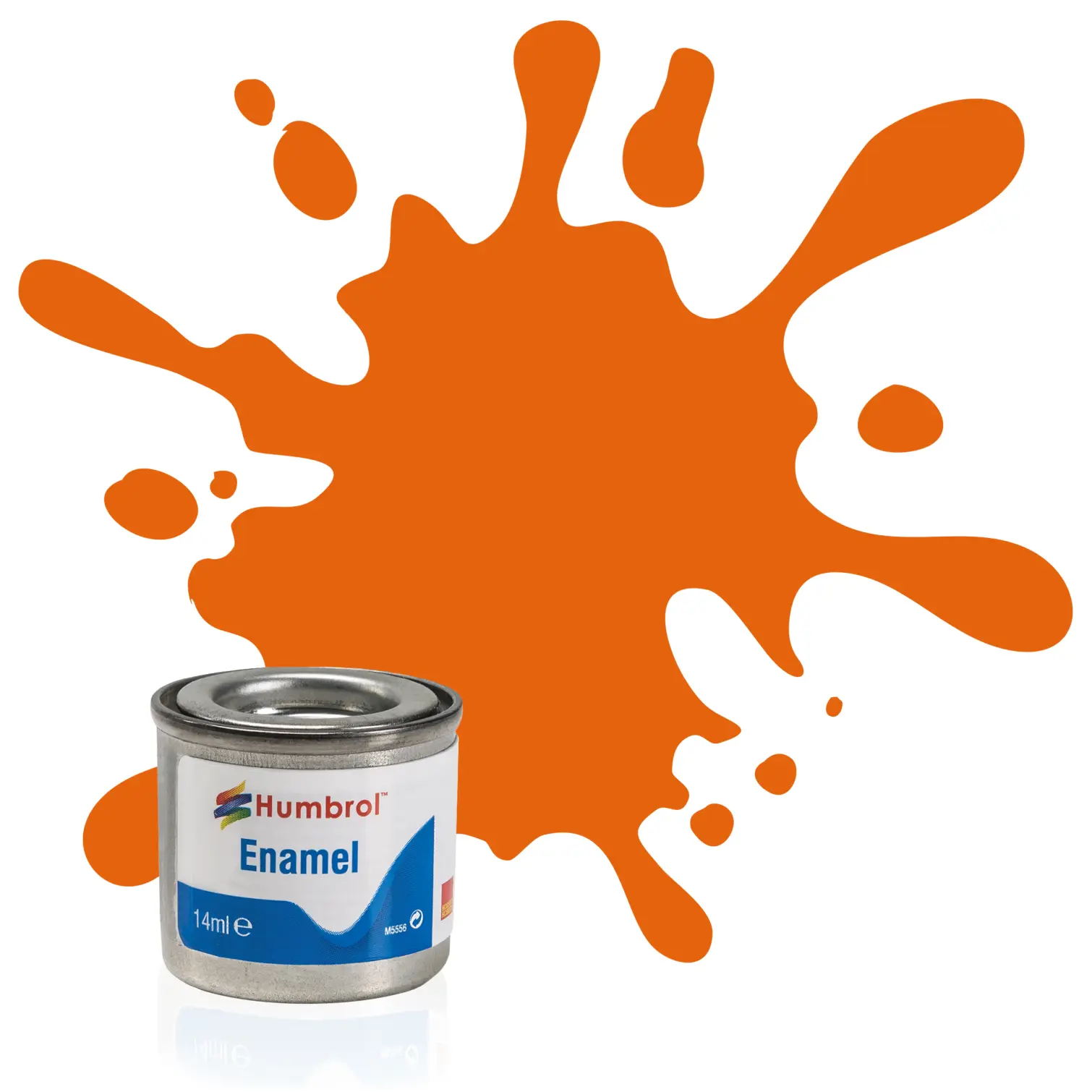 Humbrol No 18 Enamel Gloss Orange 14ml