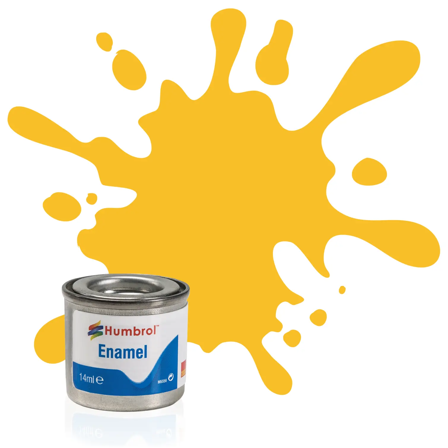 Humbrol No 24 Enamel Matt Trainer Yellow 14ml