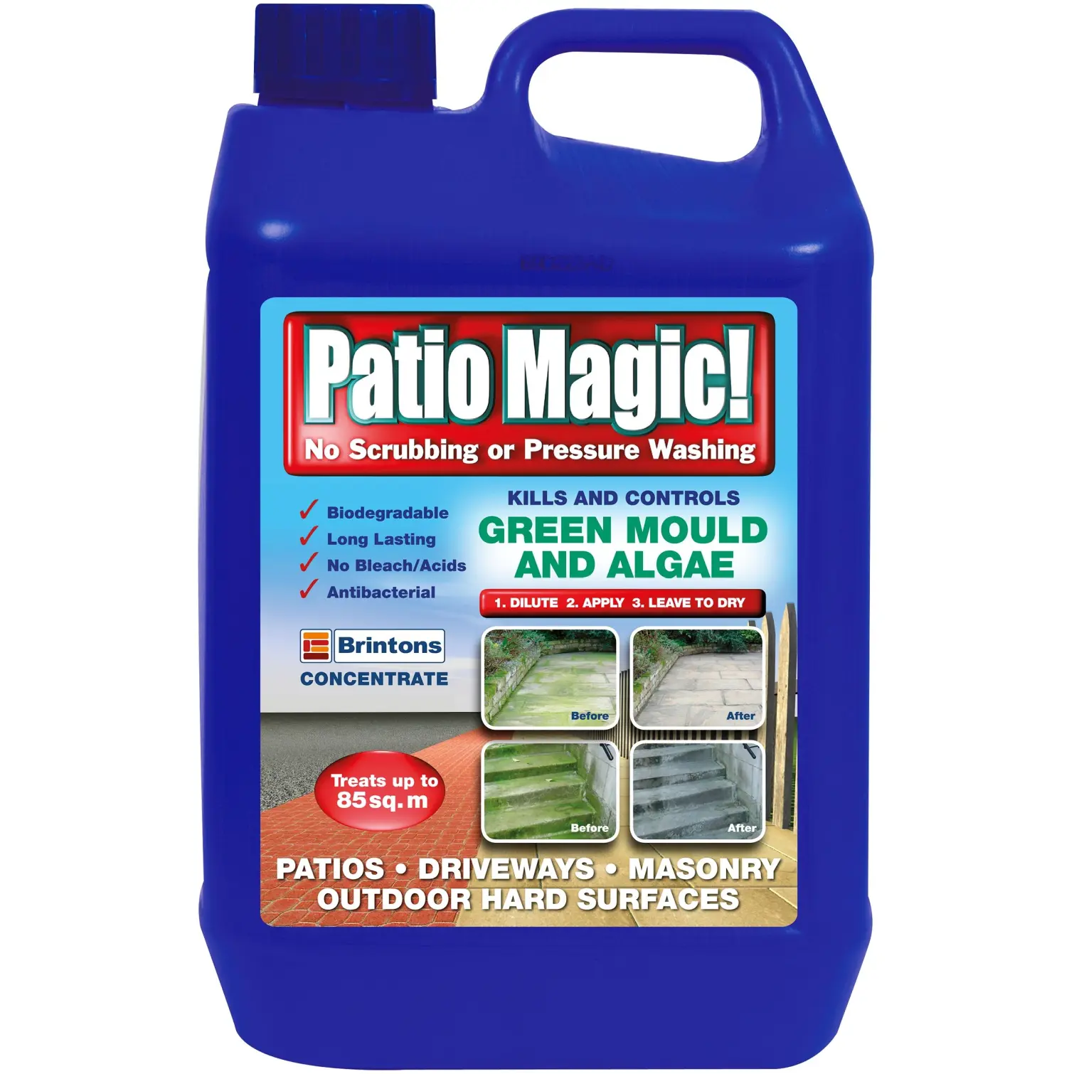 Patio Magic Kills & Controls Mould & Algae 2.5Ltr
