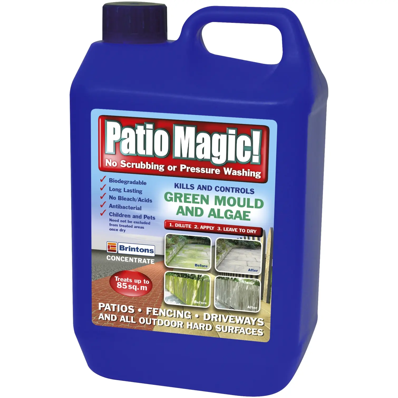 Patio Magic Kills & Controls Mould & Algae 2.5Ltr