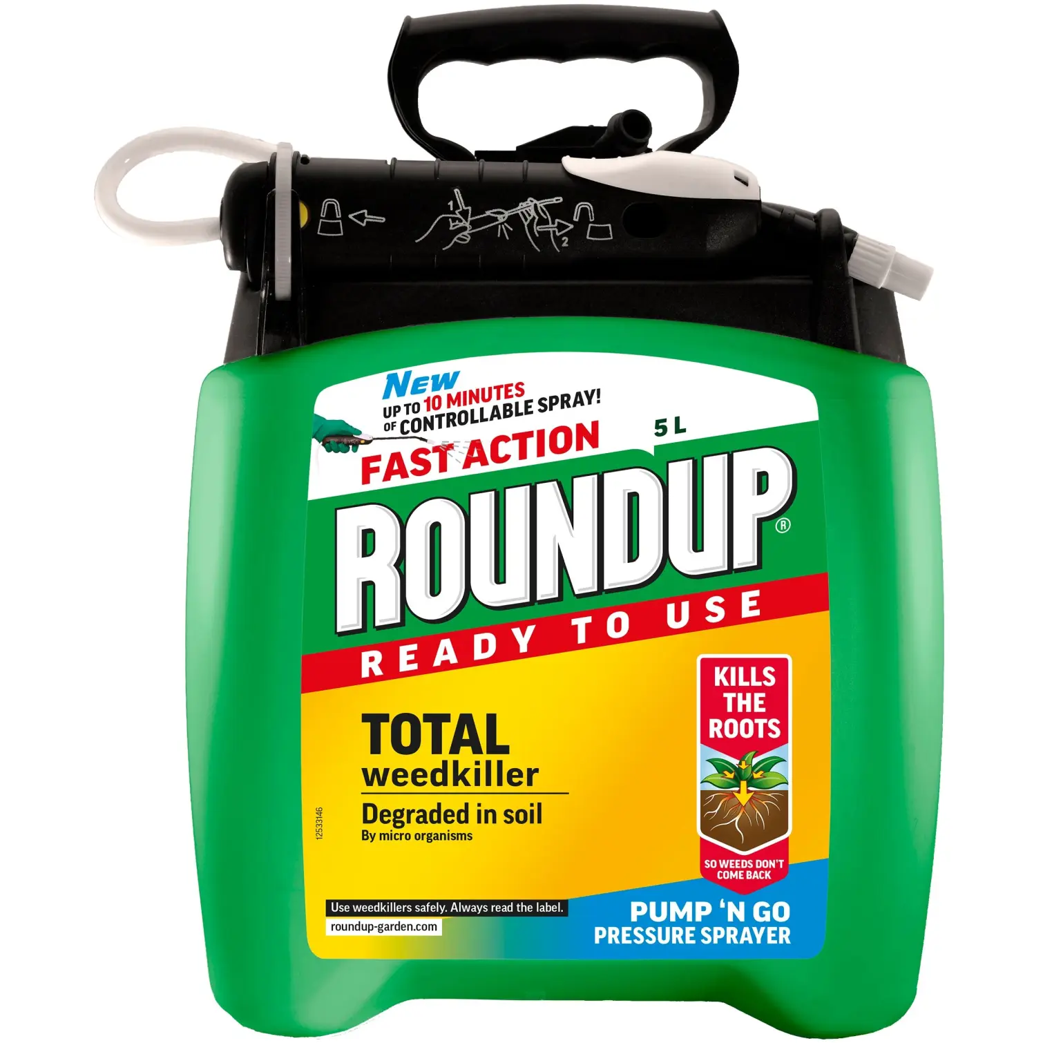 5Ltr Roundup Pump n Go Weedkiller