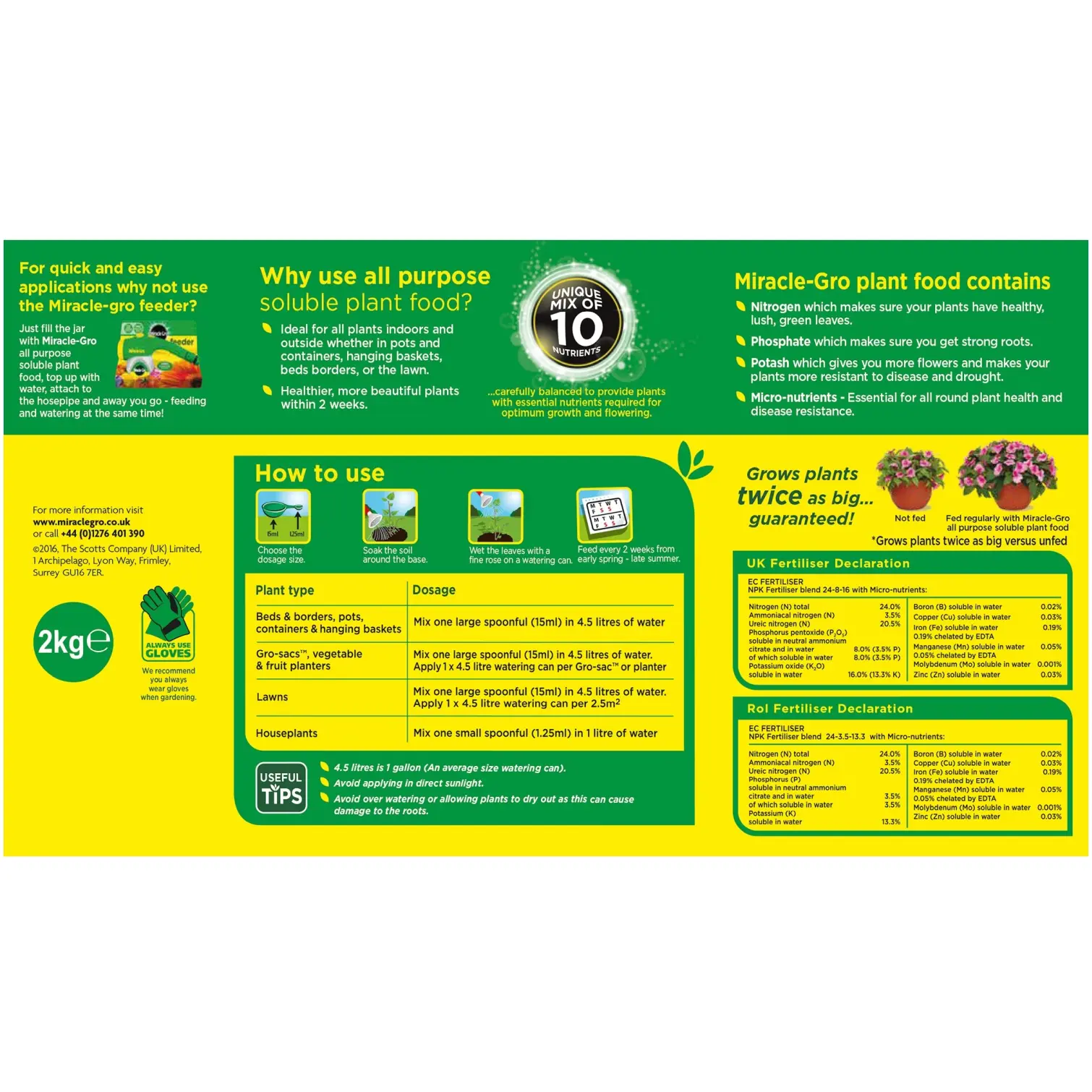 Miracle-Gro Plant Food 2kg