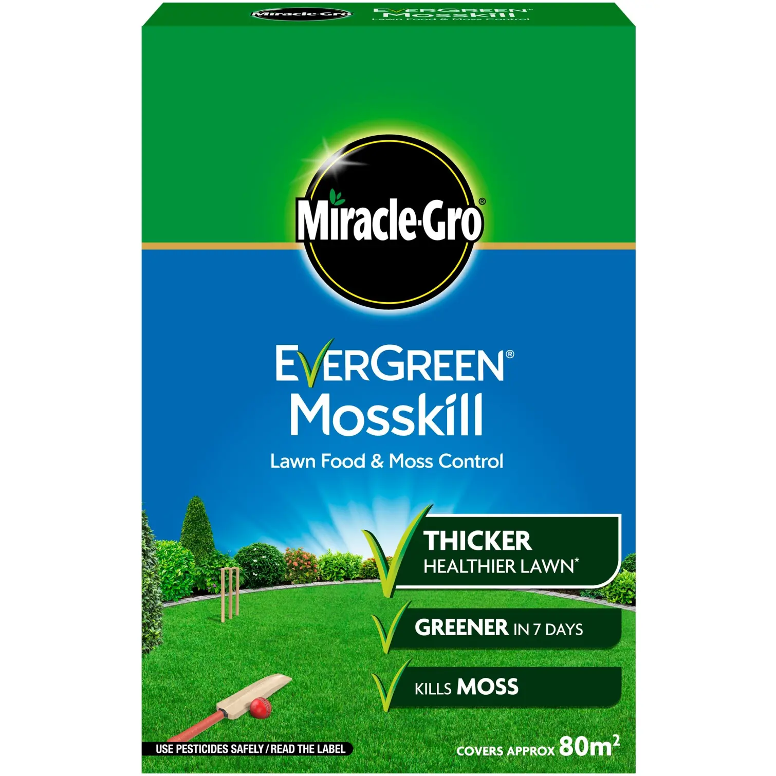 SCO0168 Miracle-Gro Evergreen Mosskill + Feed 80sqm