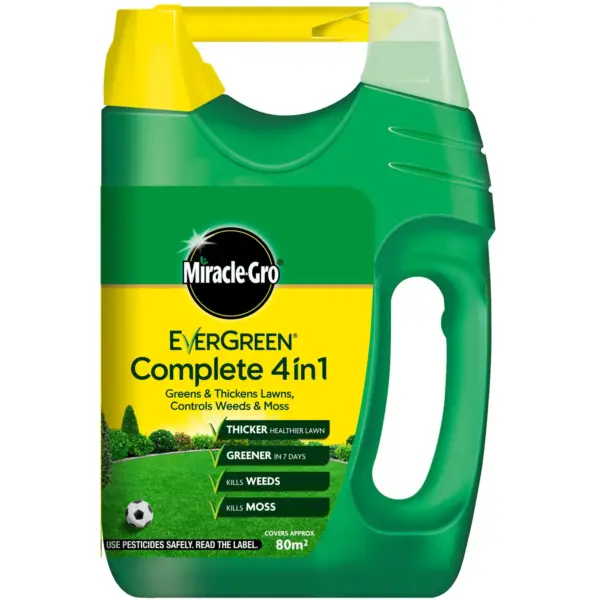 Miracle-Gro Evergreen Complete 4 in 1 With Spreader Covers 80sqm