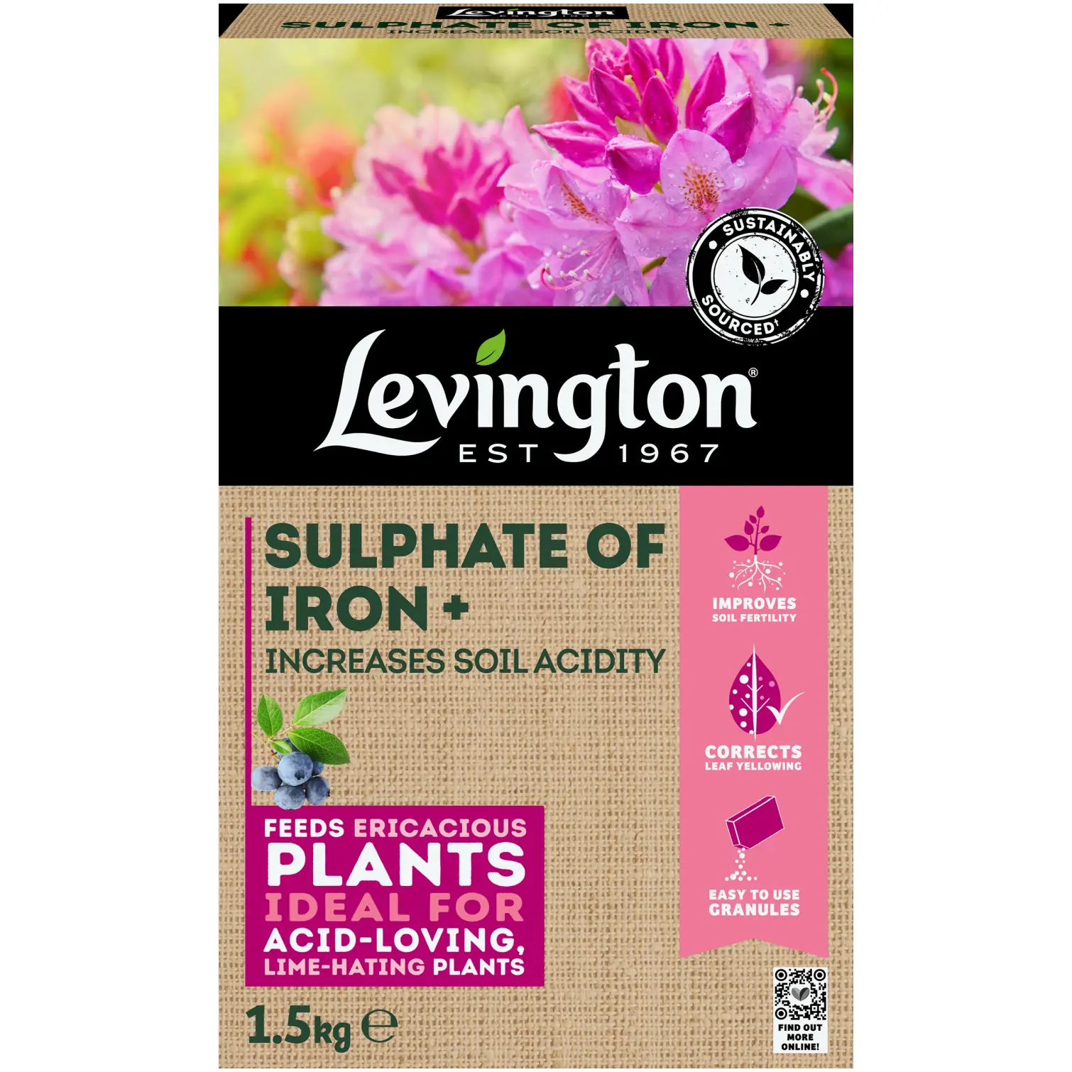 Levington Sulphate Of Iron 1.5kg