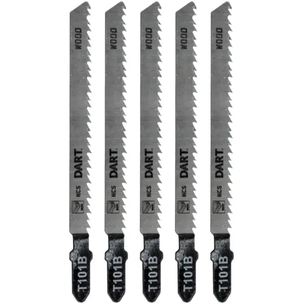 Dart Jigsaw Blades Wood pack of 5