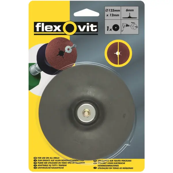 SGN0030 Flexovit Rubber Backing Pad 125mm