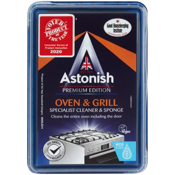 SJP0030 Astonish Specialist Anti-Bacterial Oven & Grill Cleaner & Sponge 250g