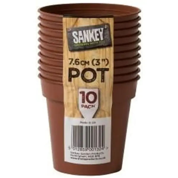 SKY0020 Sankey 3" 76mmPlastic Flower Pot (10)