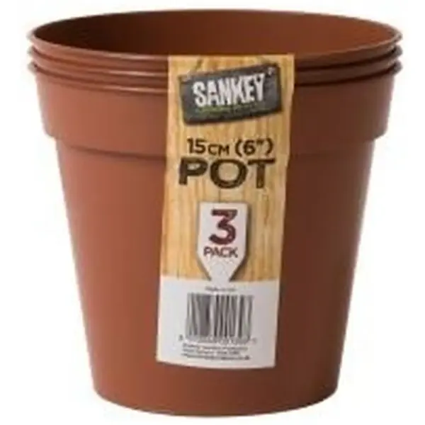 SKY0023 Sankey 6" 150mm Plastic Flower Pot (3)