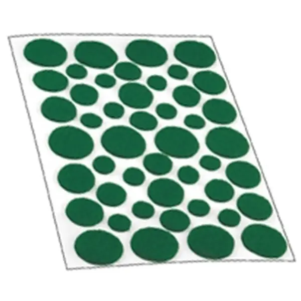 SLC0028 Select Assorted Round Felt Pads Green
