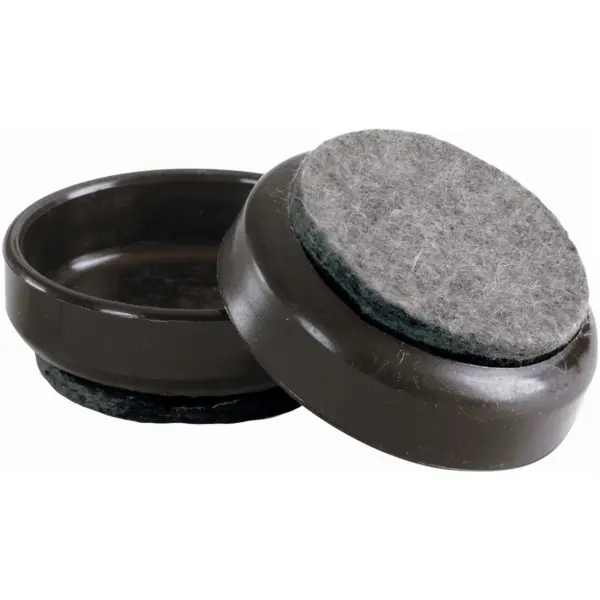 SLC0047 Select 60mm Brown Castor Cup Felt