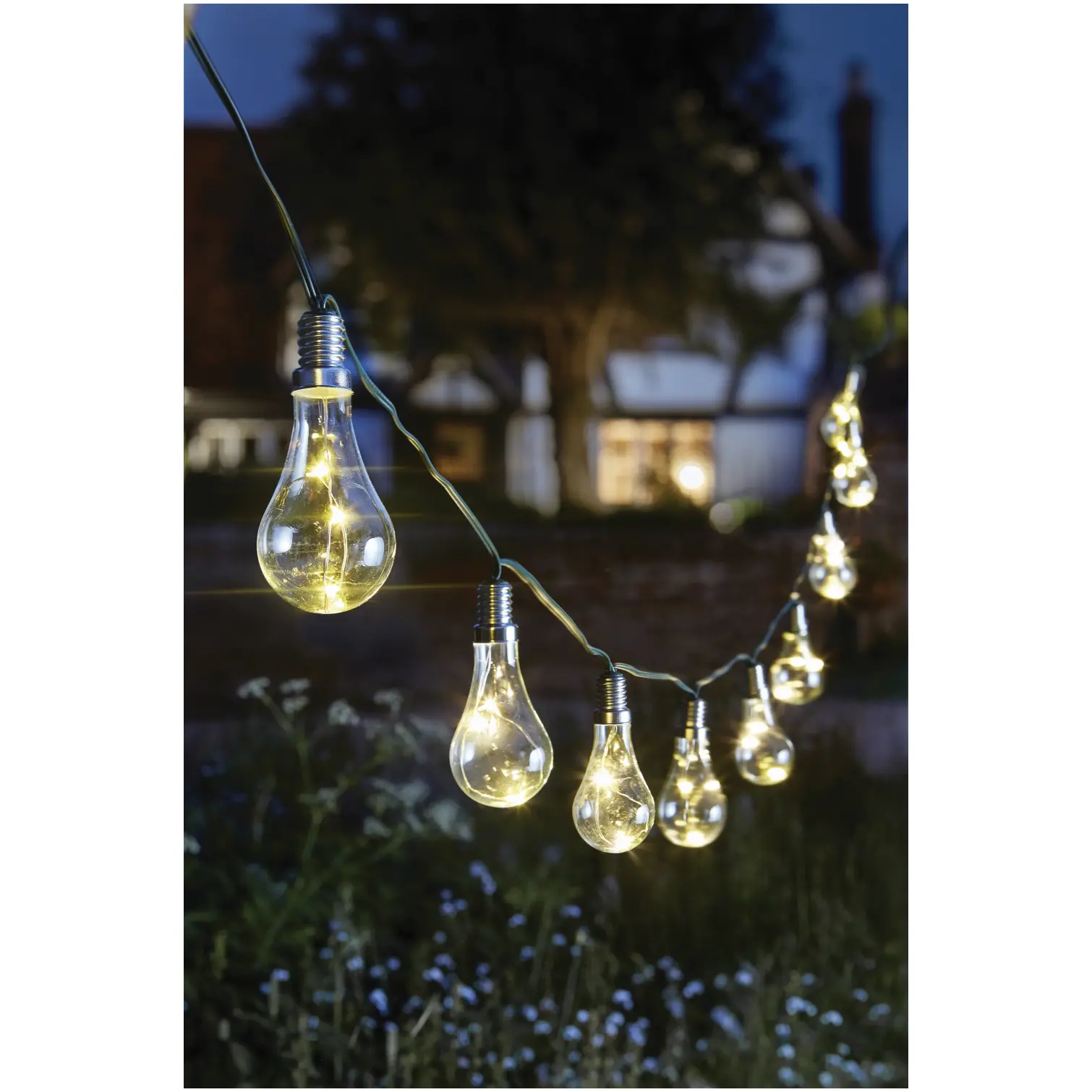 Smart Garden Solar Powered Eureka Lightbulb String Light