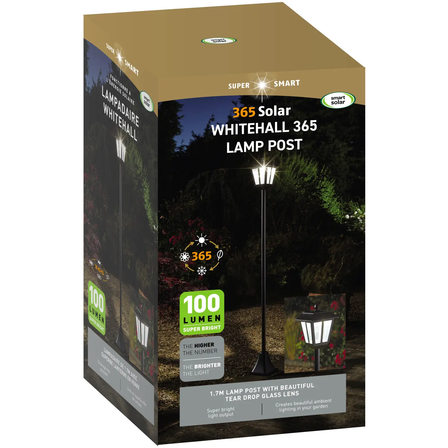 Smart Garden Whitehall Lamp Post 170cm