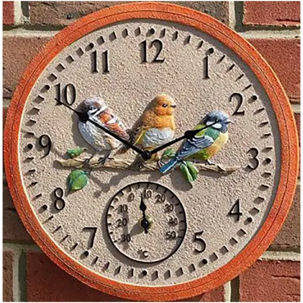 SMA0119 Outside In Birdwood Wall Clock