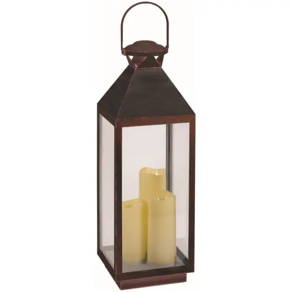 Smart Garden Oslo Battery Lantern Copper 58cm High