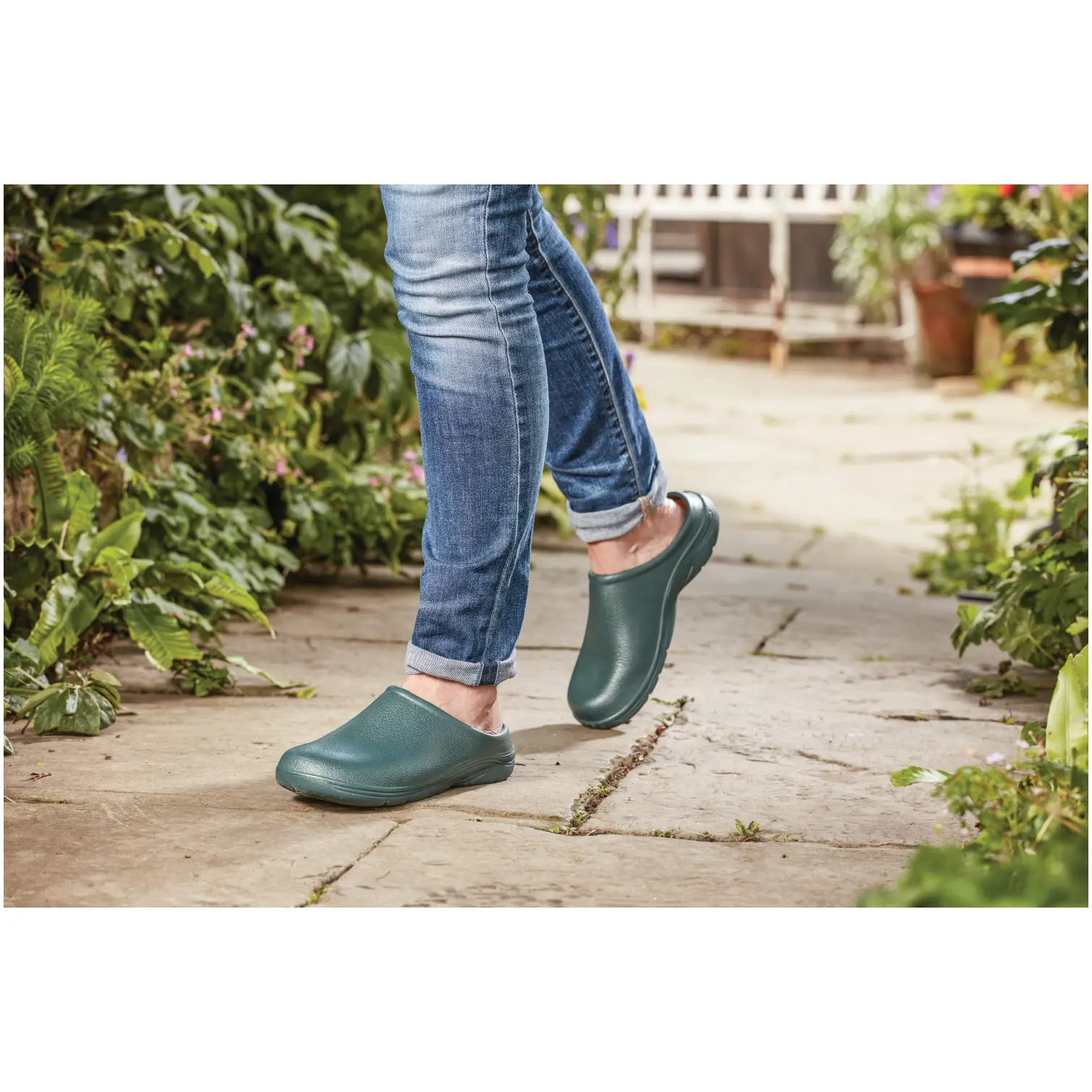 Briers Comfi Green Garden Clogs UK 10