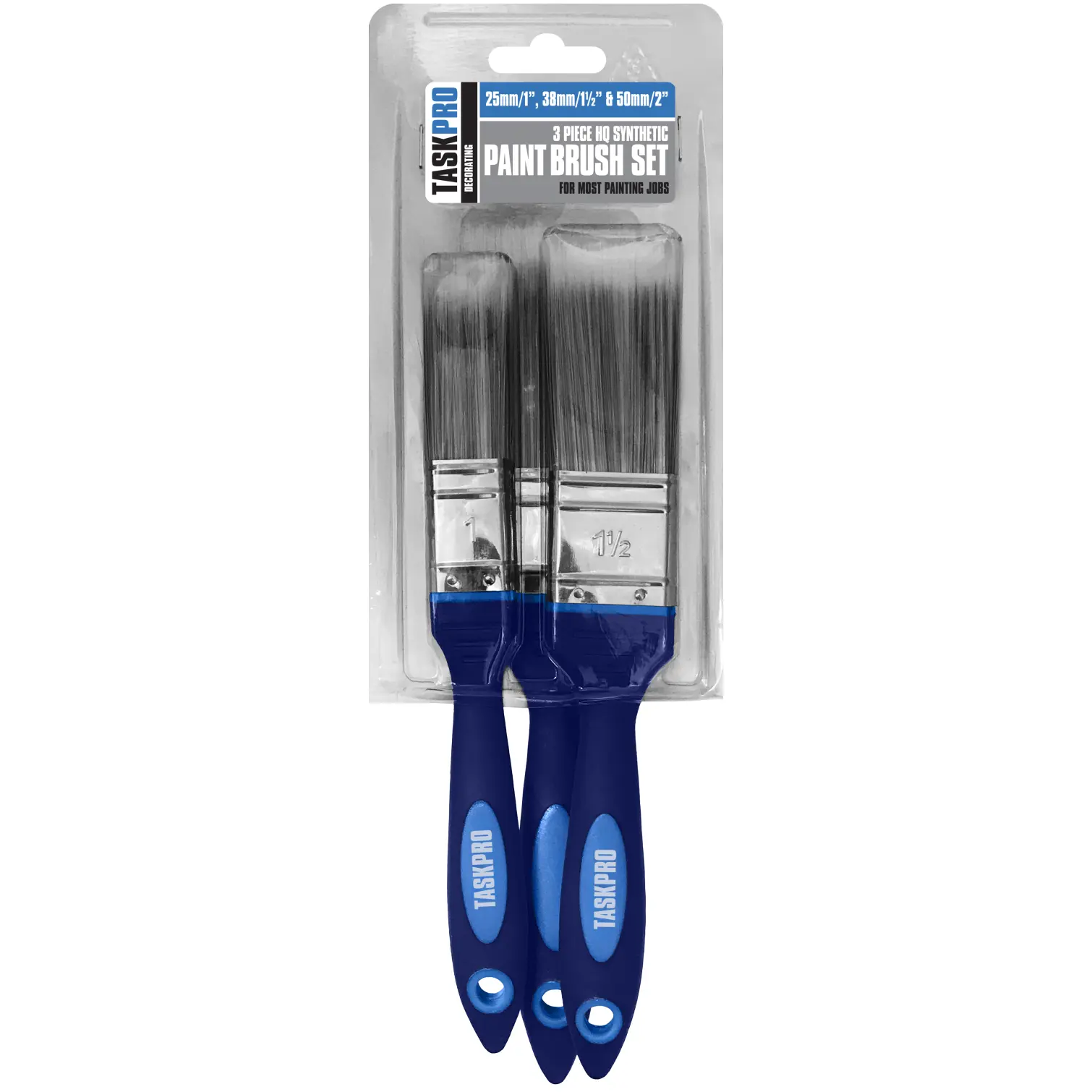 TaskPro Synthetic 3 Piece Brush Set