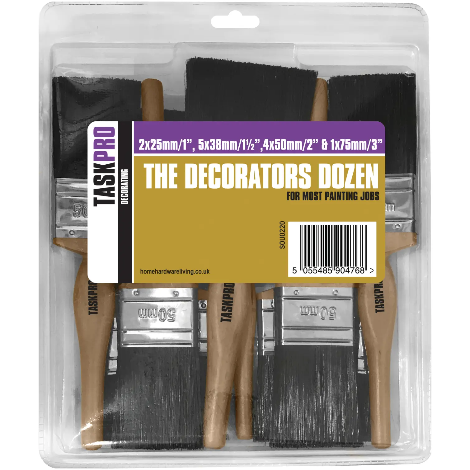 TaskPro Painters Dozen Paint Brush Set