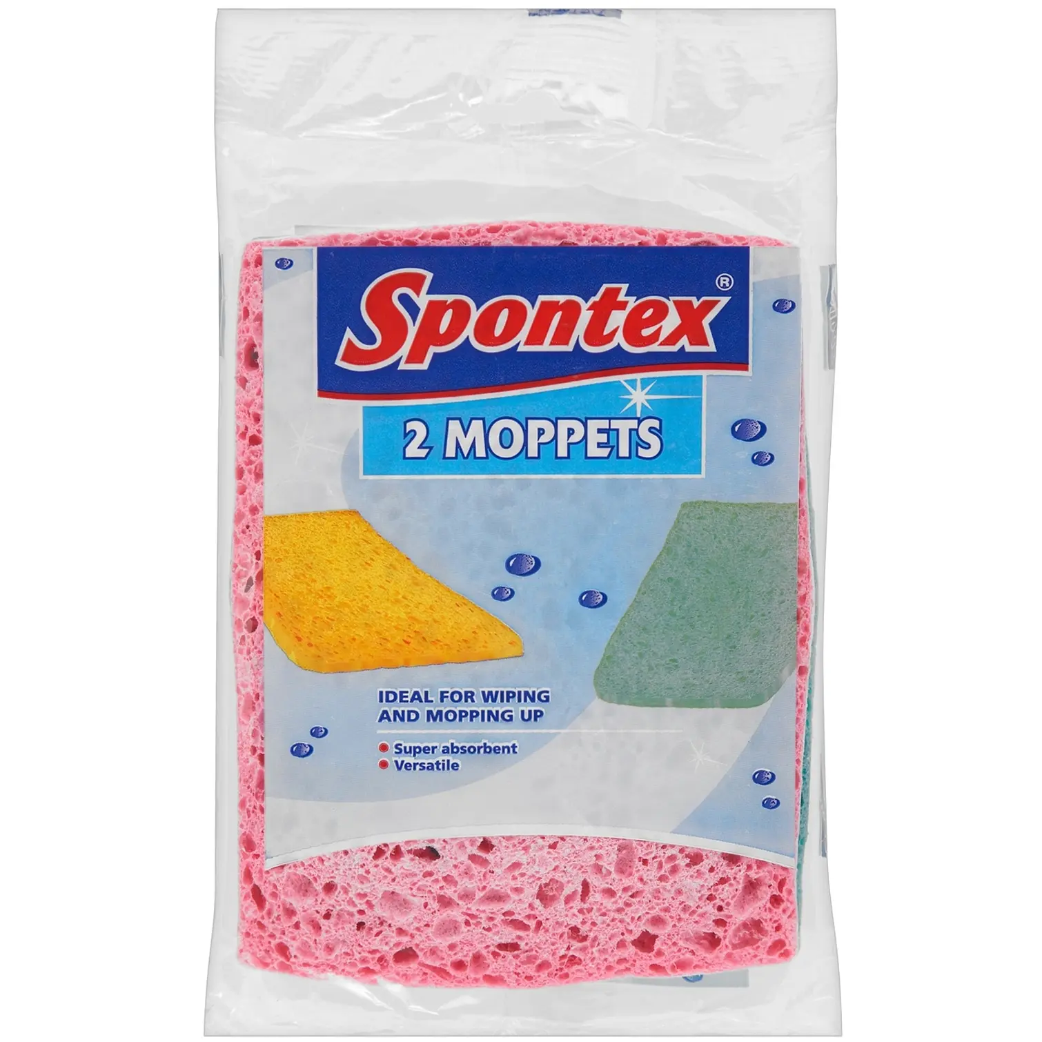 Spontex Super Absorbent Moppets Pack of 2