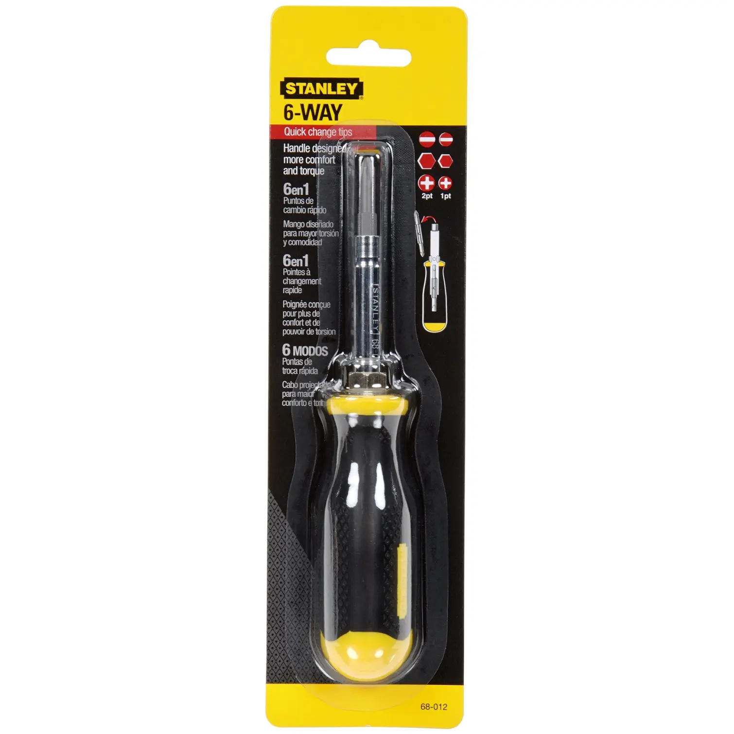 Stanley 6 Way Screwdriver