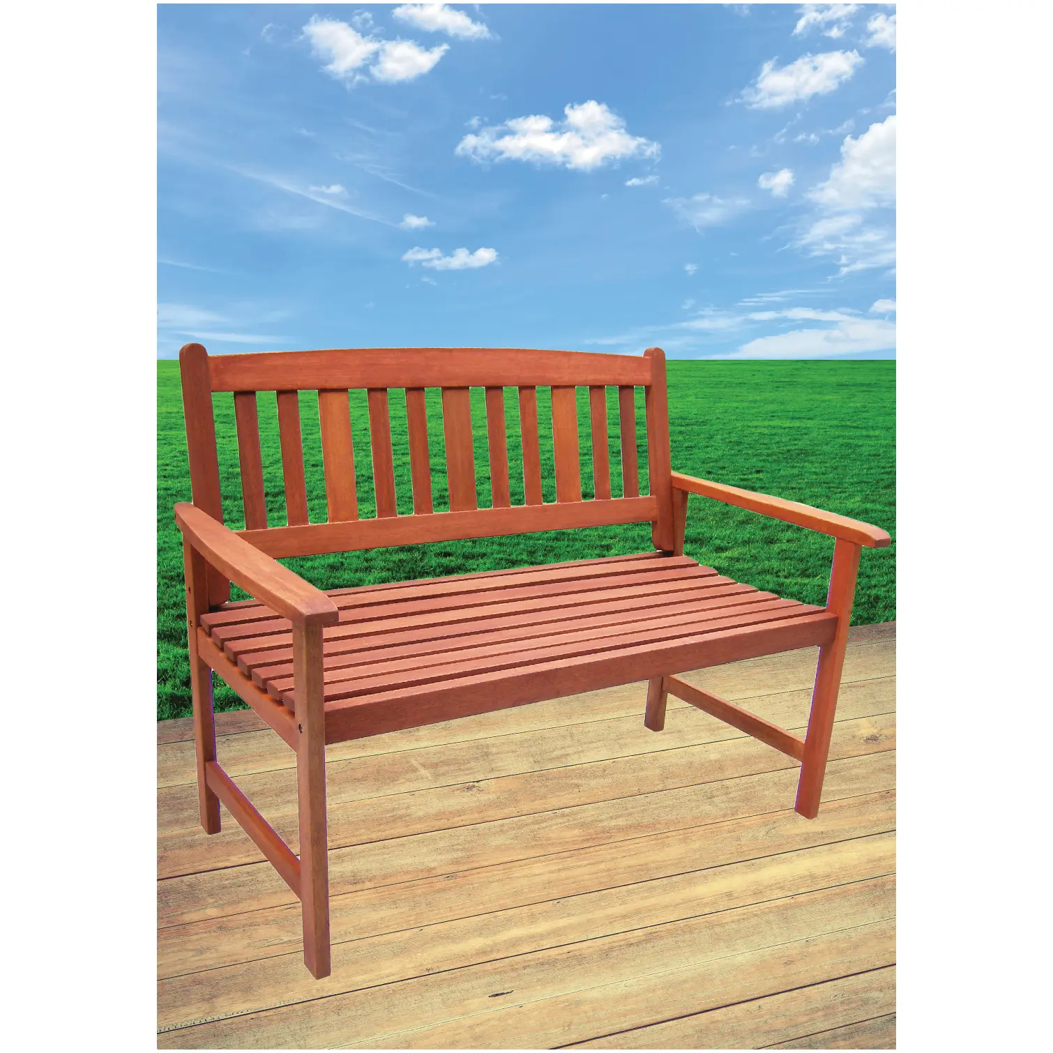 2 Seater Meranti Hardwood Bench