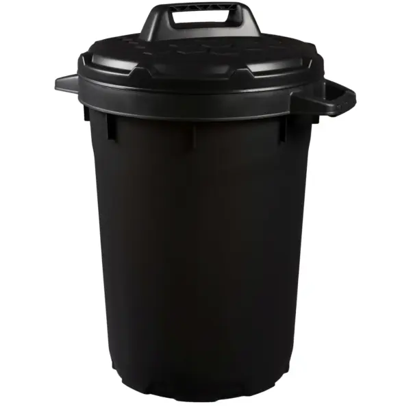 Strata Black Heavy Duty Dustbin 90Ltr