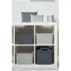 Strata Urban Store Basket & Lid Medium Cool Grey 14 Litres 23x23.5x30.5cm