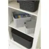 Strata Urban Store Basket And Lid Medium Charcoal 14 Litres Capacity 23 x 23.5 x 30.5cm