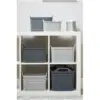 Strata Urban Store Basket & Lid Large Cool Grey 21 Litres 29x30x43.5cm