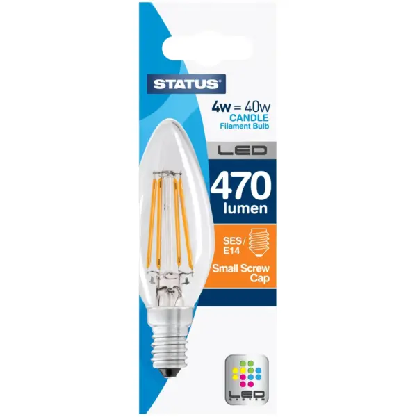 Status 4.5/40w CandleFilamentLED WW SES