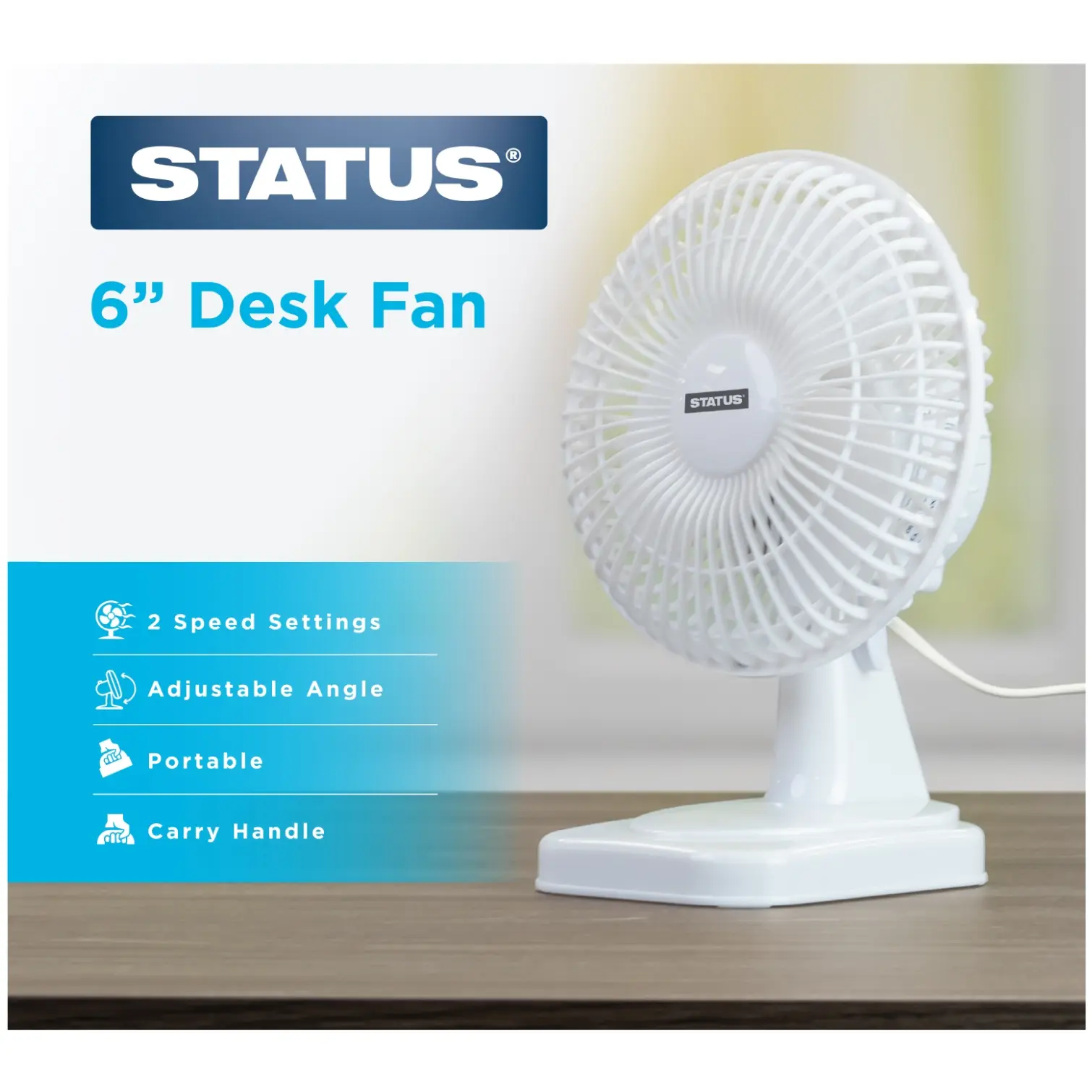 Status Desk Fan 15cm