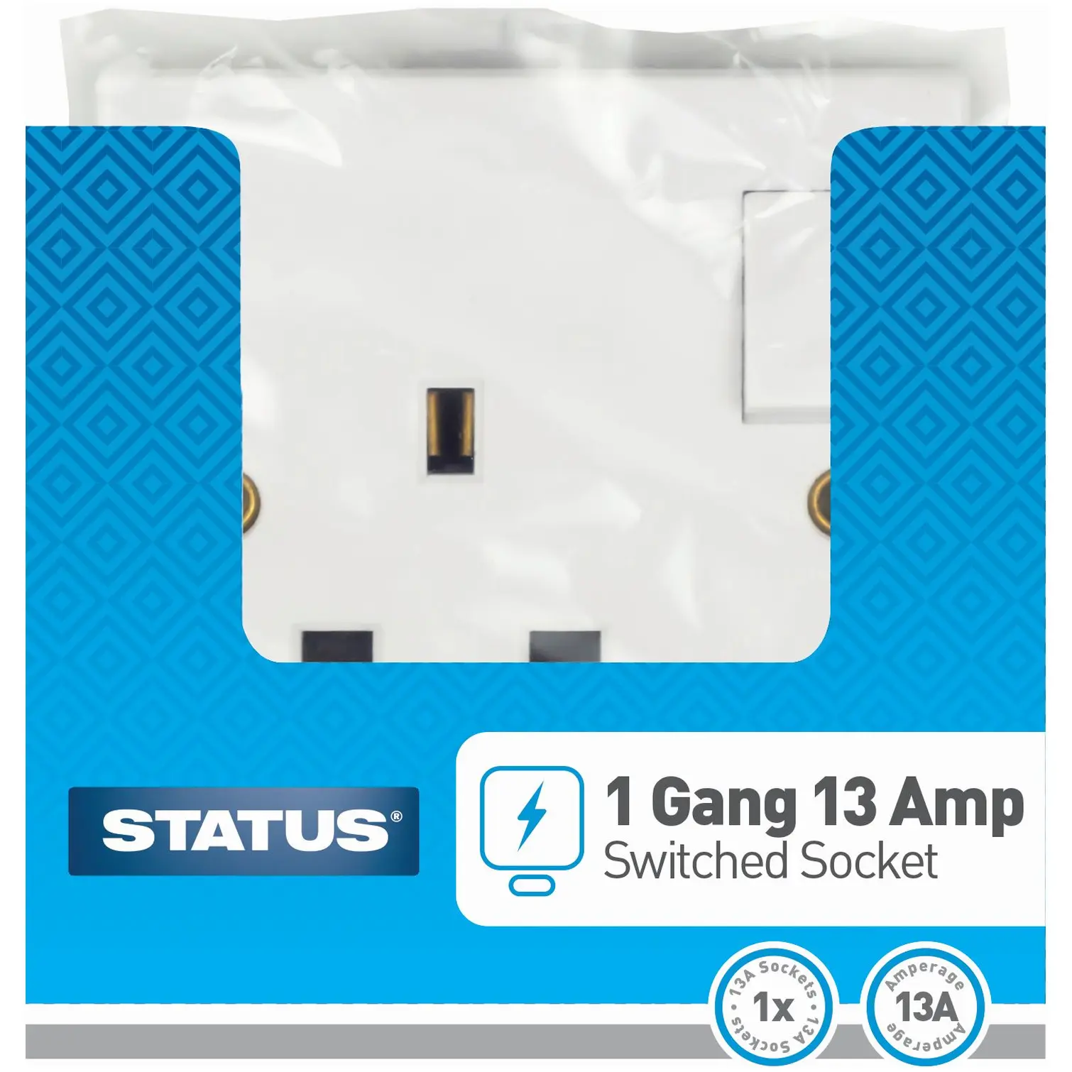Status 1 Gang Switched Socket