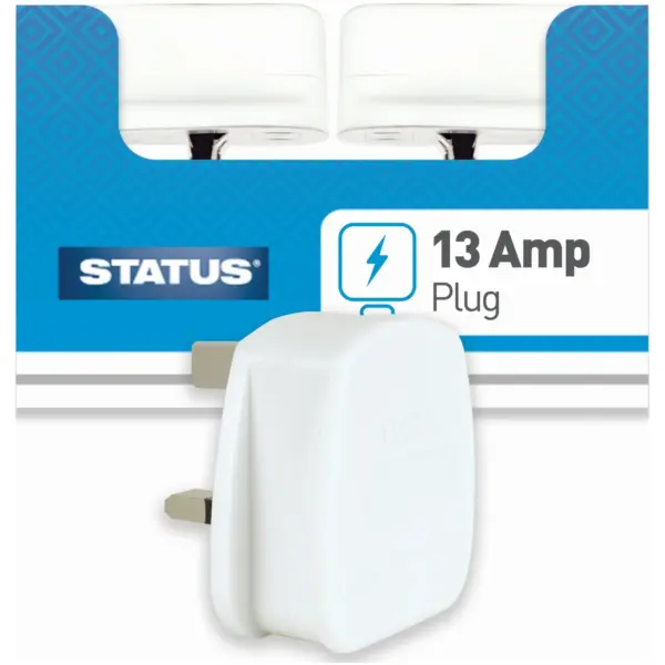 STT6518 Status 13amp 3Pin Plug White