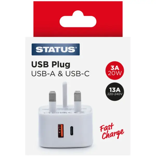STT6546 Status USB A & C Fast Charger
