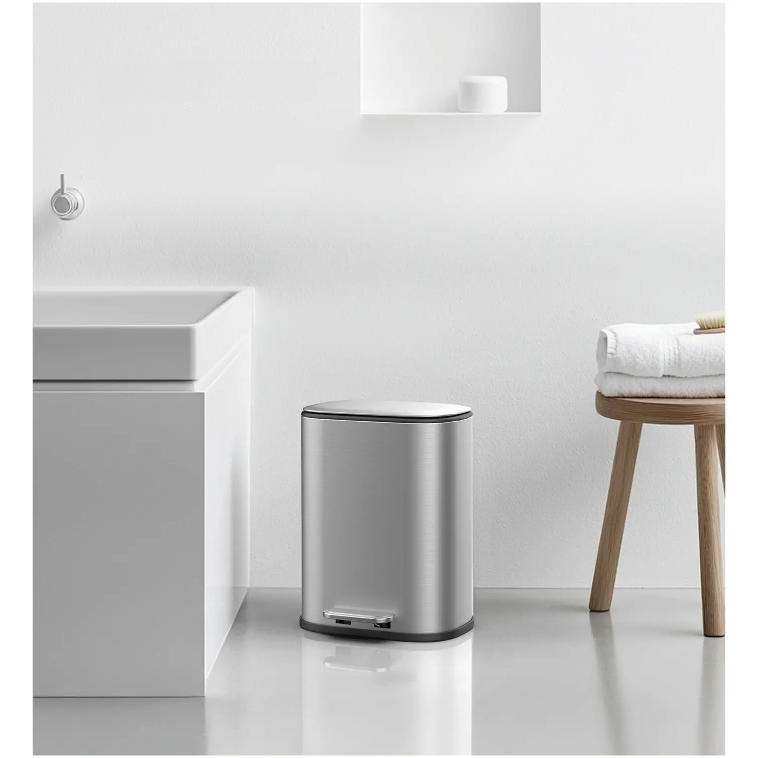 Pedal Bin 5Ltr Stainless Steel Matt