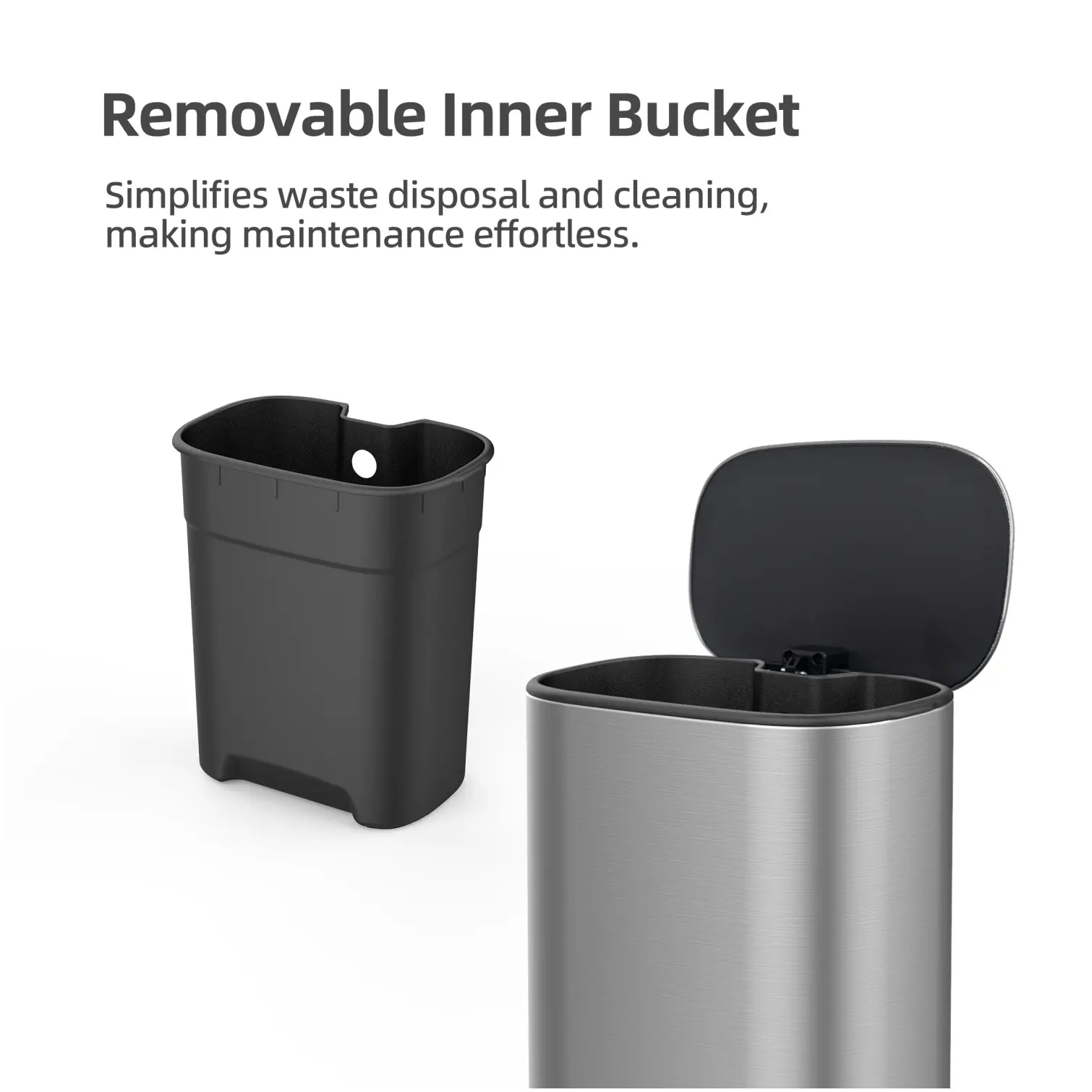 Pedal Bin Stainless Steel Matt 12 Litre