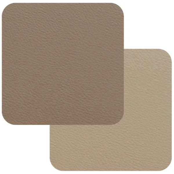 Freeform Taupe/Sandstone Flexi Faux Leather Coasters 4 Pack