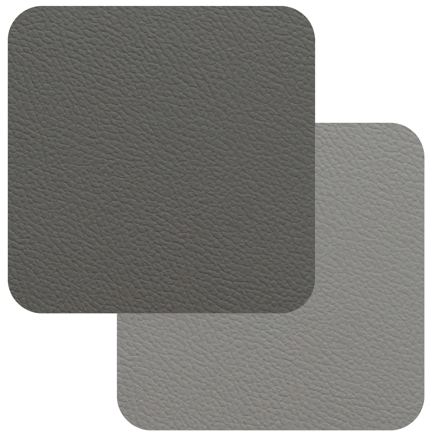 Freeform 2-Tone Grey Flexi Faux Leather Coasters 4 Pack