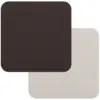 Freeform Chocolate/White Flexi Faux Leather Coasters 4 Pack