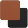 Freeform Rust/Black Flexi Faux Leather Coasters 4 Pack